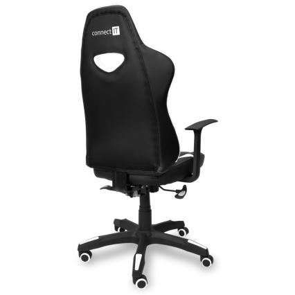 CONNECT IT CGC-0700-WH - Žaidimų kėdė LeMans Pro juoda/balta