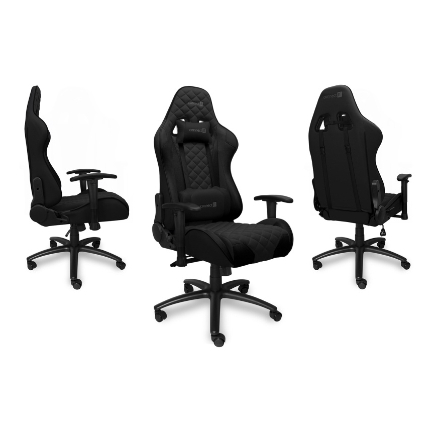 CONNECT IT CGC-1200-BK - Žaidimų kėdė Monaco Pro juoda