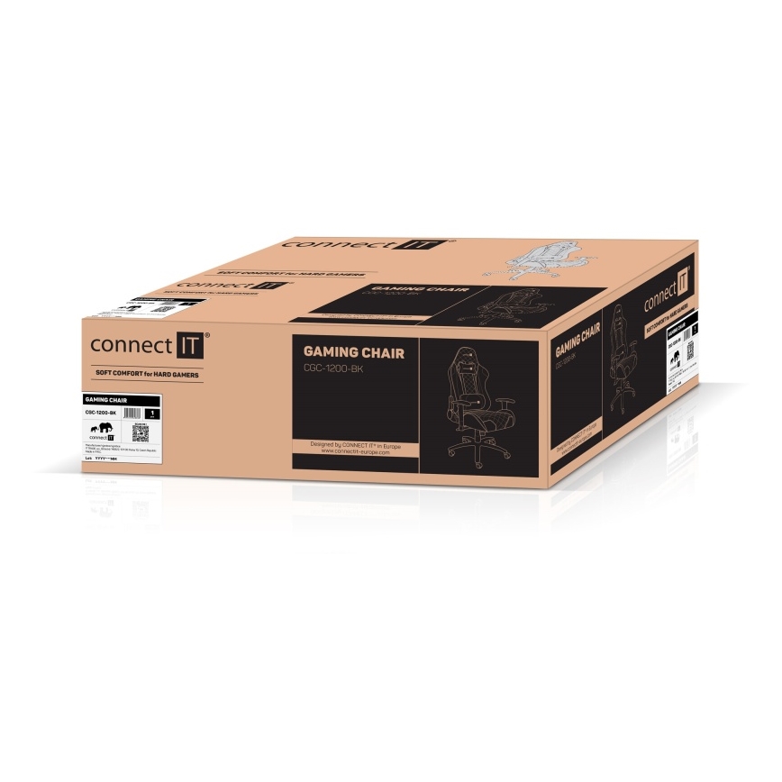 CONNECT IT CGC-1200-BK - Žaidimų kėdė Monaco Pro juoda