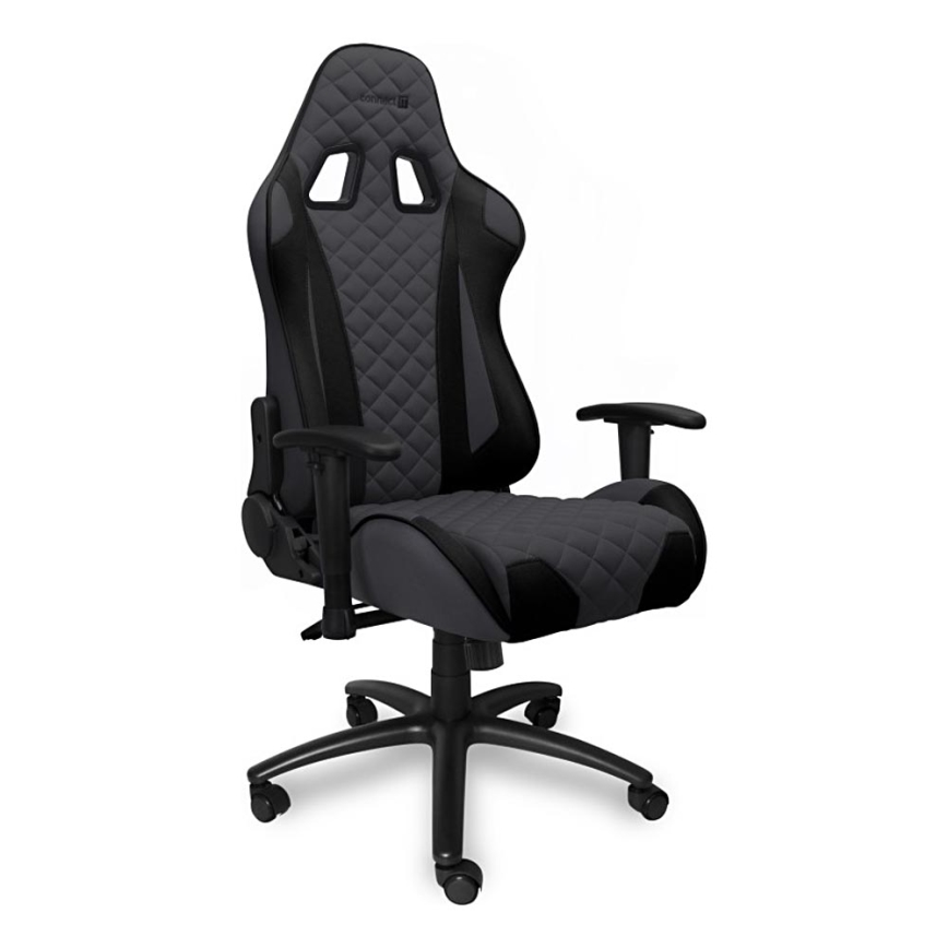 CONNECT IT CGC-1200-GY - Žaidimų kėdė Monaco Pro pilka/juoda