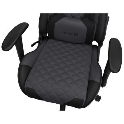 CONNECT IT CGC-1200-GY - Žaidimų kėdė Monaco Pro pilka/juoda