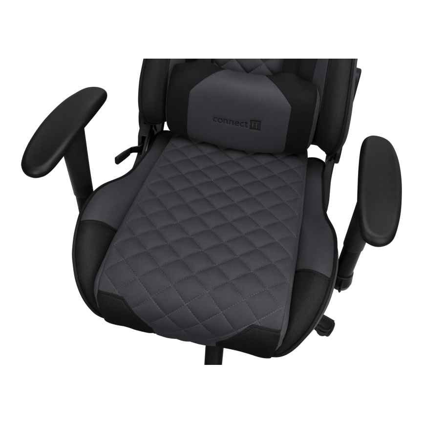 CONNECT IT CGC-1200-GY - Žaidimų kėdė Monaco Pro pilka/juoda