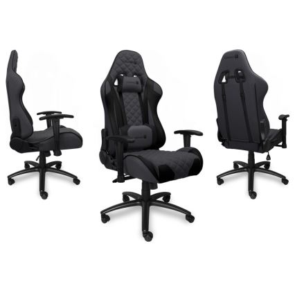 CONNECT IT CGC-1200-GY - Žaidimų kėdė Monaco Pro pilka/juoda