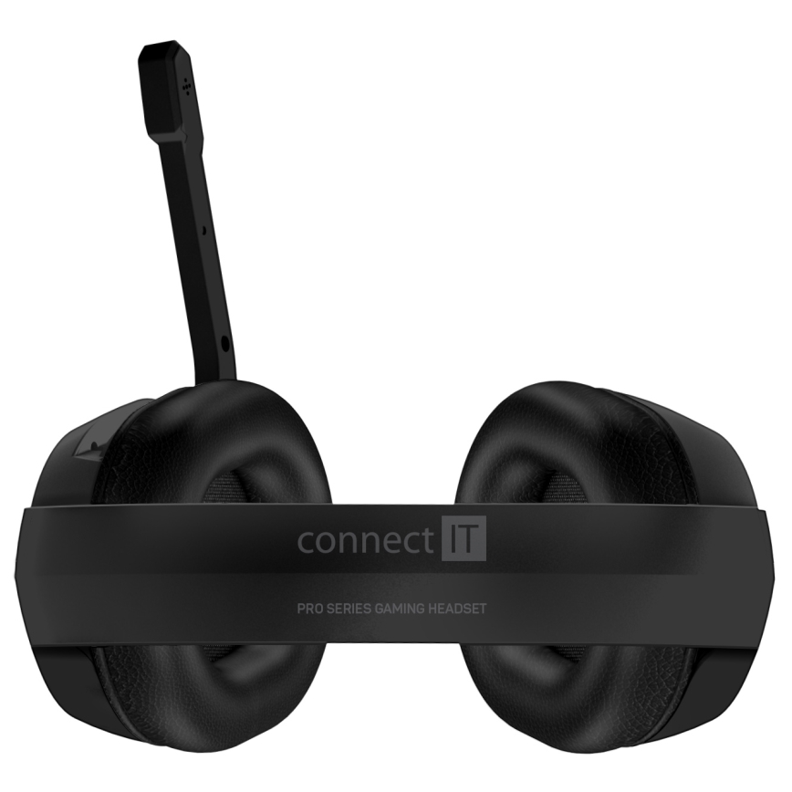 CONNECT IT CHP-3595-BK - LED RGB Laidinės žaidimų ausinės su mikrofonu juoda