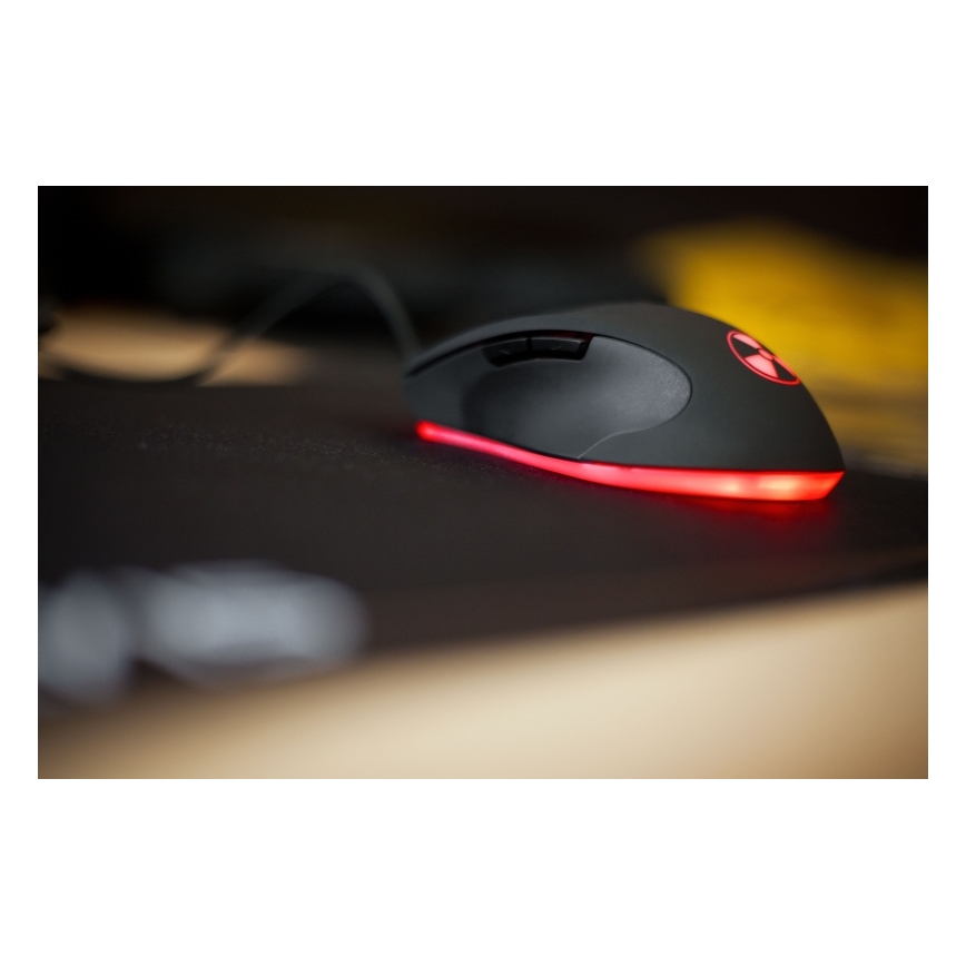 CONNECT IT CI-1128 - LED Laidinė žaidimų pelė 1000/1200/1600/3200 DPI juoda