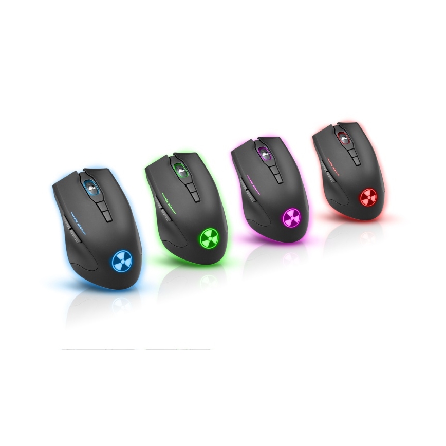 CONNECT IT CI-1128 - LED Laidinė žaidimų pelė 1000/1200/1600/3200 DPI juoda