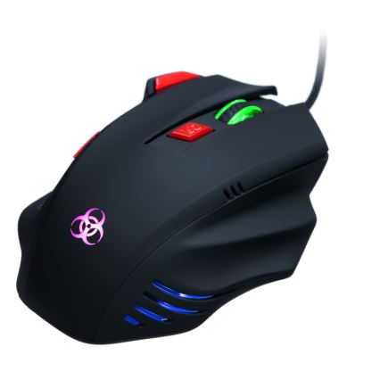 CONNECT IT CI-191 - LED Laidinė žaidimų pelė 800/1600/2400/3200 DPI juoda
