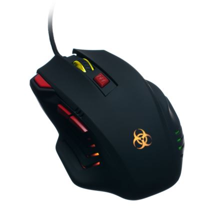 CONNECT IT CI-191 - LED Laidinė žaidimų pelė 800/1600/2400/3200 DPI juoda