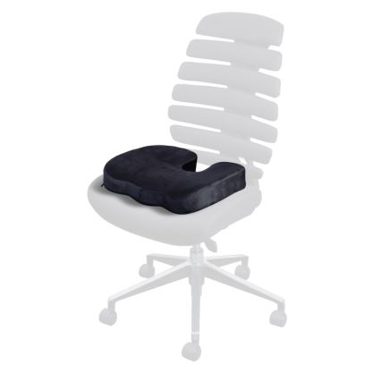 CONNECT IT CI-528 - Ergonomiška kėdės pagalvėlė juoda