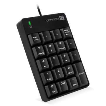 CONNECT IT CKB-0060-BK - Laidinė skaitmeninė klaviatūra juoda