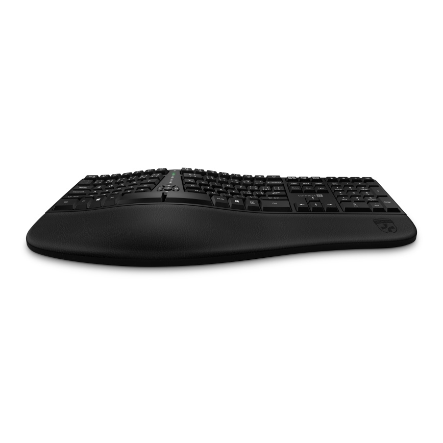 CONNECT IT CKB-2800-CS - Ergonomiška belaidė klaviatūra su CZ/SK lokalizacija juoda