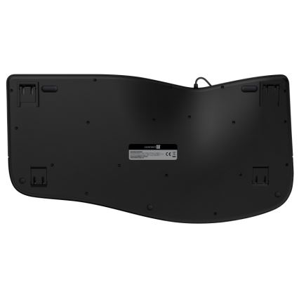 CONNECT IT CKB-2800-CS - Ergonomiška belaidė klaviatūra su CZ/SK lokalizacija juoda