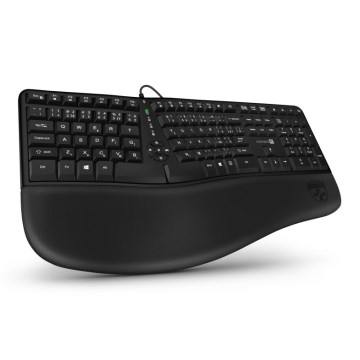 CONNECT IT CKB-2800-CS - Ergonomiška belaidė klaviatūra su CZ/SK lokalizacija juoda