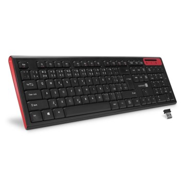 CONNECT IT CKB-3000-CS - Multimedijos belaidė klaviatūra su CZ/SK lokalizacija 2xAAA juoda