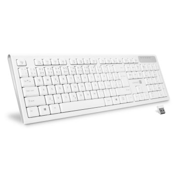CONNECT IT CKB-3010-CS - Multimedijos belaidė klaviatūra su CZ/SK lokalizacija 2xAAA balta