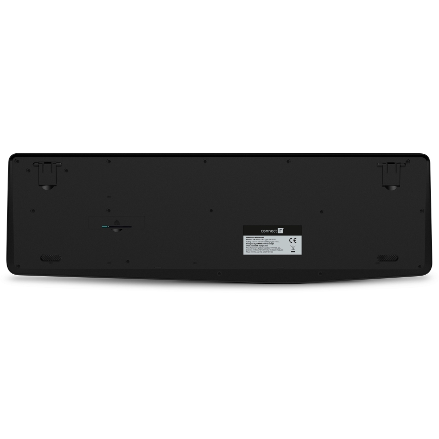CONNECT IT CKM-4500-CS - Belaidė klaviatūra ir pelė 1000 DPI su CZ/SK lokalizacija 1xAAA + 1xAA juoda