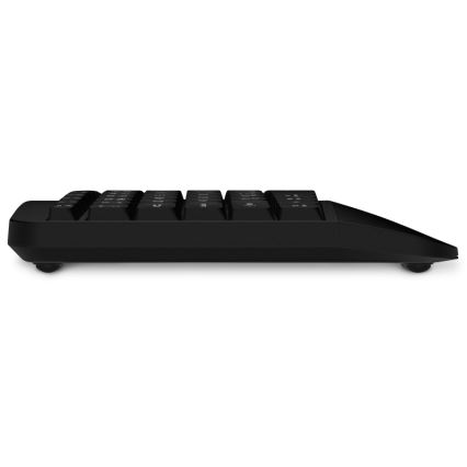 CONNECT IT CKM-6010-CS - Ergonomiška belaidė klaviatūra ir pelė 800/1200/1600/2400 DPI su CZ/SK lokalizacija 1xAA + 2xAAA juoda