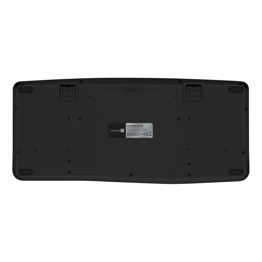CONNECT IT CKM-6010-CS - Ergonomiška belaidė klaviatūra ir pelė 800/1200/1600/2400 DPI su CZ/SK lokalizacija 1xAA + 2xAAA juoda