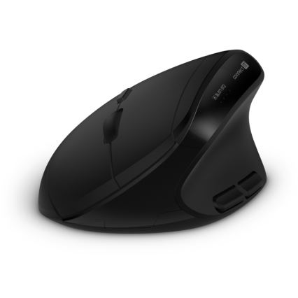 CONNECT IT CKM-6010-CS - Ergonomiška belaidė klaviatūra ir pelė 800/1200/1600/2400 DPI su CZ/SK lokalizacija 1xAA + 2xAAA juoda