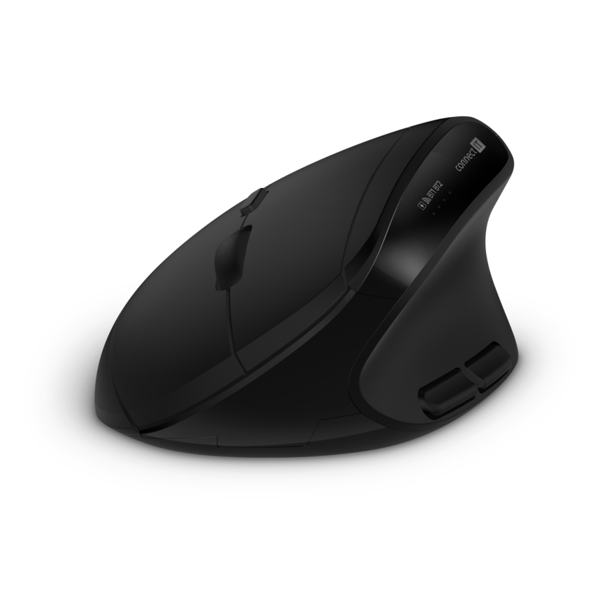 CONNECT IT CKM-6010-CS - Ergonomiška belaidė klaviatūra ir pelė 800/1200/1600/2400 DPI su CZ/SK lokalizacija 1xAA + 2xAAA juoda