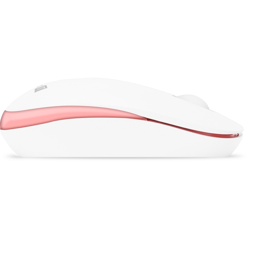CONNECT IT CKM-7801-CS - Belaidė klaviatūra ir pelė 1200 DPI su CZ/SK lokalizacija 1xAAA + 1xAA balta/rausva