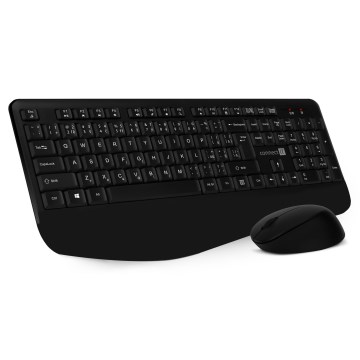CONNECT IT CKM-7803-CS - Belaidė klaviatūra ir pelė 1200 DPI su CZ/SK lokalizacija 1xAAA + 1xAA juoda