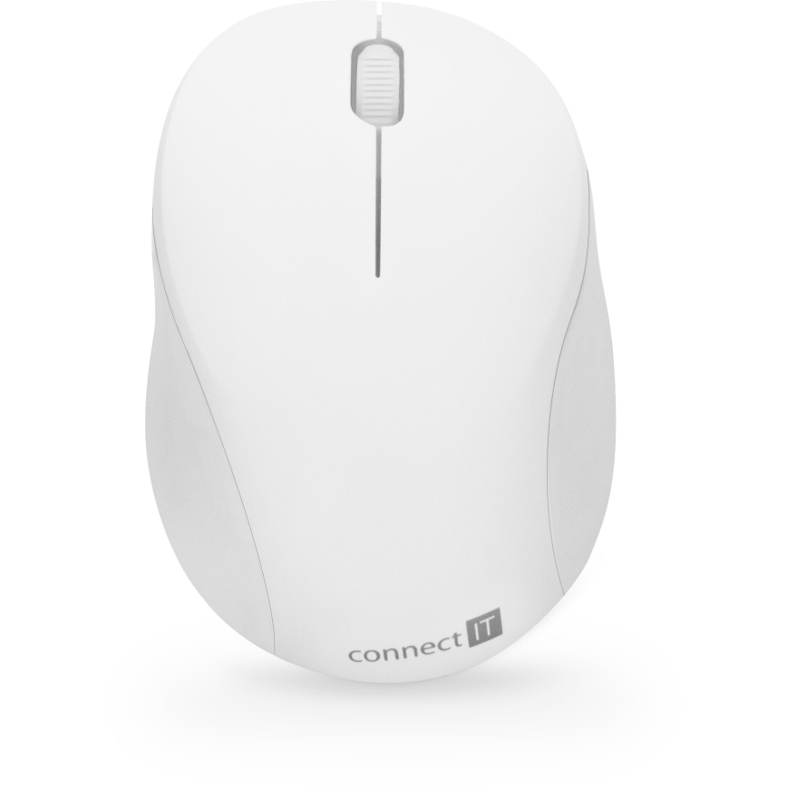 CONNECT IT CKM-7804-CS - Belaidė klaviatūra ir pelė 1200 DPI su CZ/SK lokalizacija 1xAAA + 1xAA balta