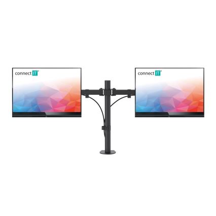 CONNECT IT CMF-3203-BK - Universalus laikiklis dviem monitoriams 13-32” juoda