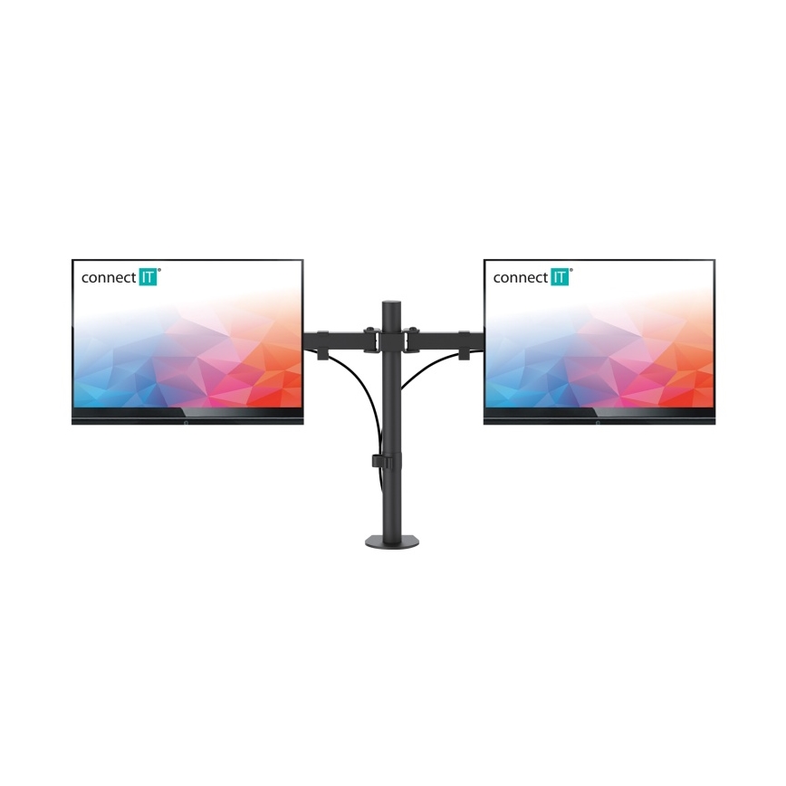 CONNECT IT CMF-3203-BK - Universalus laikiklis dviem monitoriams 13-32” juoda