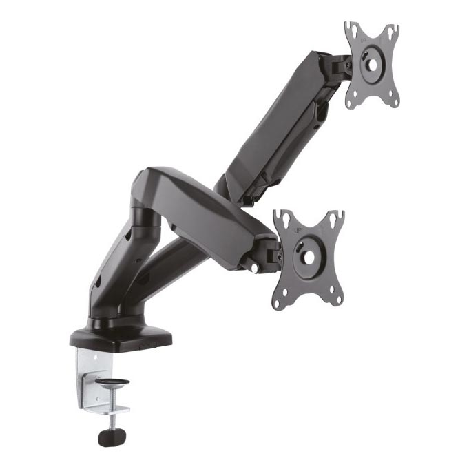 CONNECT IT CMF-3207-BK - Universalus laikiklis dviem monitoriams 13-27” juoda