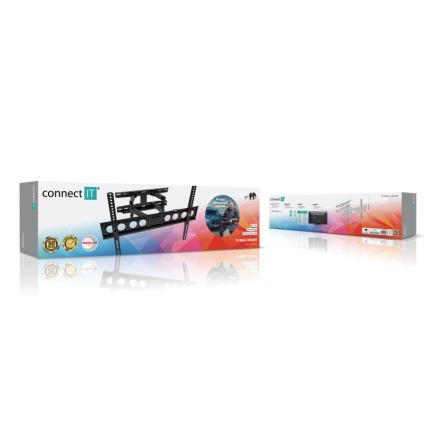 CONNECT IT CMH-7600-BK - Sieninis laikiklis televizoriui 32-70” juoda