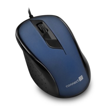 CONNECT IT CMO-1200-BL - Laidinė pelė 1000 DPI juoda/mėlyna