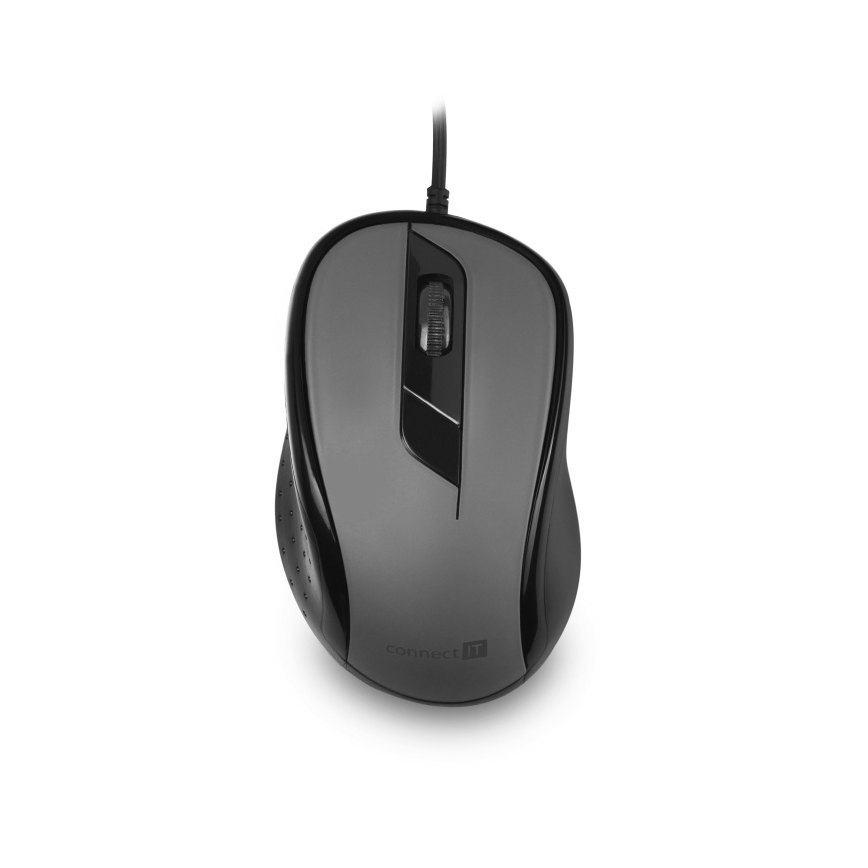 CONNECT IT CMO-1200-GY - Laidinė pelė 1000 DPI juoda/pilka