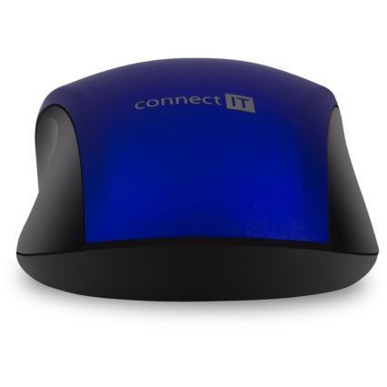 CONNECT IT CMO-2230-BL - Belaidė tyli pelė MUTE 1200 DPI 1xAA juoda/mėlyna