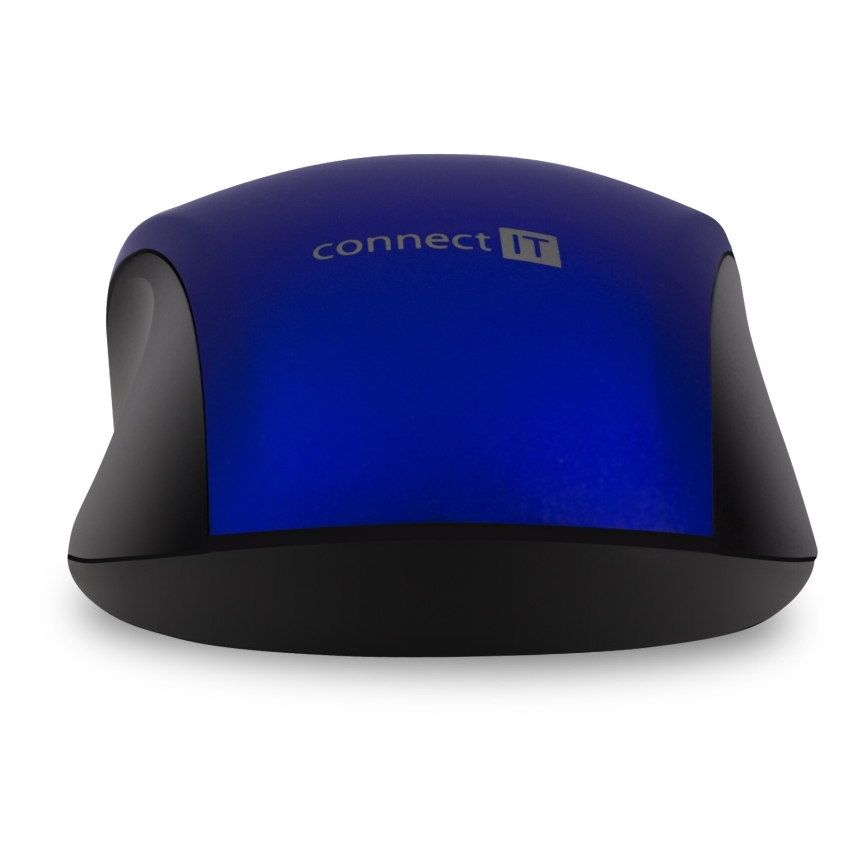 CONNECT IT CMO-2230-BL - Belaidė tyli pelė MUTE 1200 DPI 1xAA juoda/mėlyna