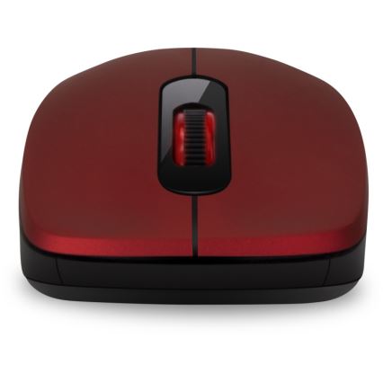 CONNECT IT CMO-2230-RD - Belaidė tyli pelė MUTE 1200 DPI 1xAA juoda/raudona
