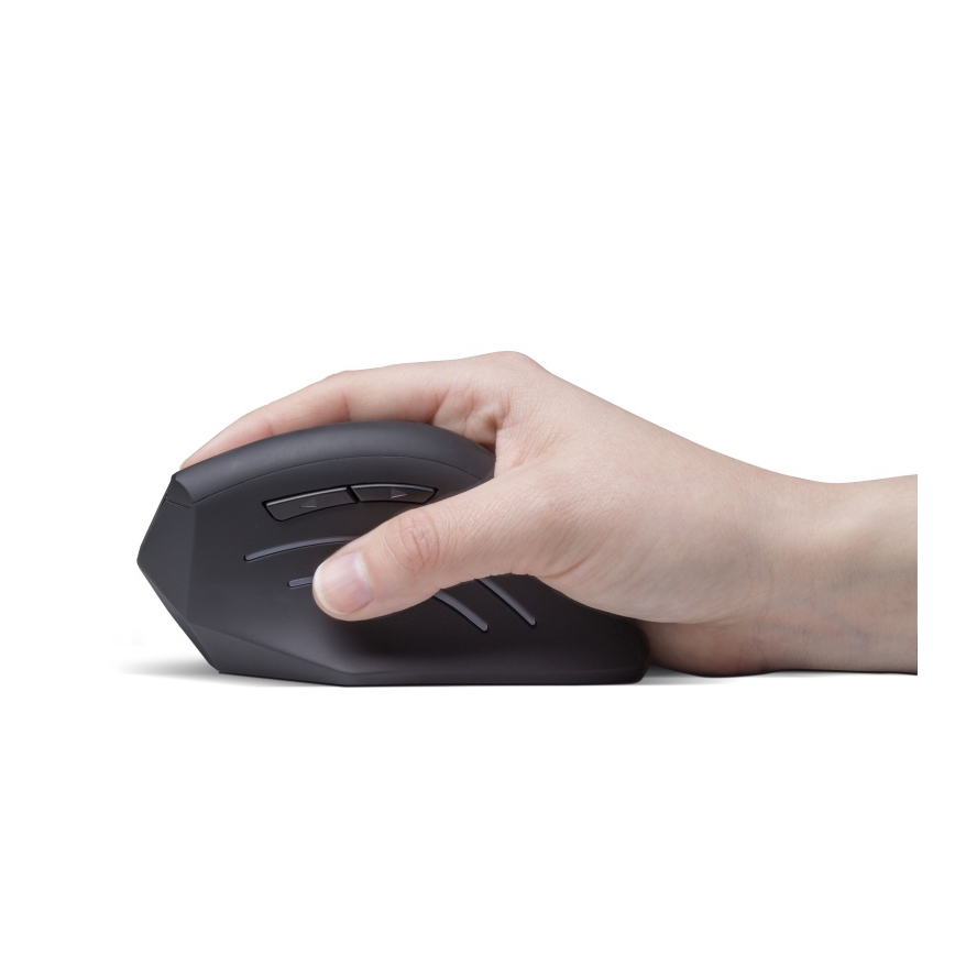 CONNECT IT CMO-2510-BK - Ergonomiška belaidė pelė Verti Wireless 800/1200/1600 DPI 2xAAA juoda