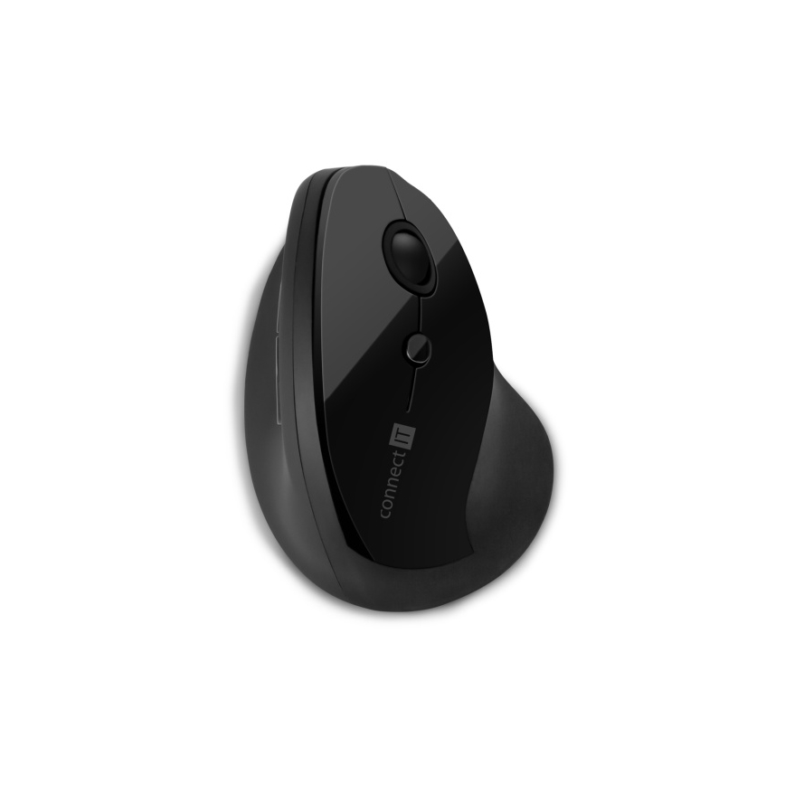 CONNECT IT CMO-2700-BK - Ergonomiška belaidė pelė 800/1200/1600 DPI 1xAA juoda