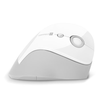 CONNECT IT CMO-2700-WH - Ergonomiška belaidė pelė 800/1200/1600 DPI 1xAA balta