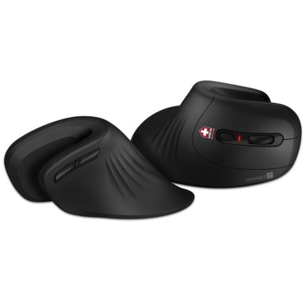 CONNECT IT CMO-2900-BK - Ergonomiška belaidė pelė 800/1200/1600 DPI 1xAA juoda
