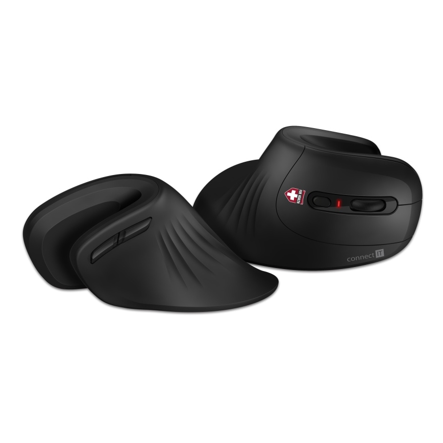 CONNECT IT CMO-2900-BK - Ergonomiška belaidė pelė 800/1200/1600 DPI 1xAA juoda