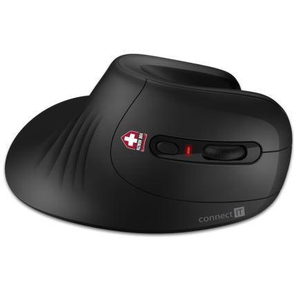 CONNECT IT CMO-2900-BK - Ergonomiška belaidė pelė 800/1200/1600 DPI 1xAA juoda