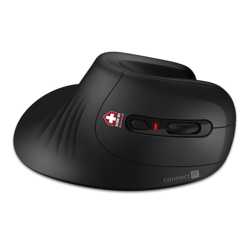 CONNECT IT CMO-2900-BK - Ergonomiška belaidė pelė 800/1200/1600 DPI 1xAA juoda