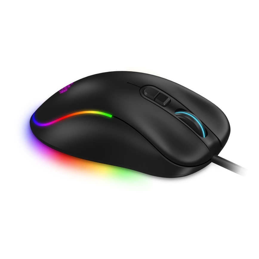 CONNECT IT CMO-3589-BK - LED RGB Laidinė žaidimų pelė 200-7200 DPI juoda