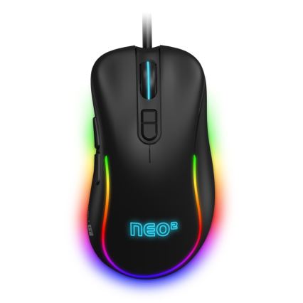 CONNECT IT CMO-3589-BK - LED RGB Laidinė žaidimų pelė 200-7200 DPI juoda