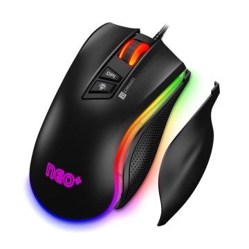 CONNECT IT CMO-3591-BK - LED RGB Laidinė žaidimų pelė 500-7200 DPI juoda