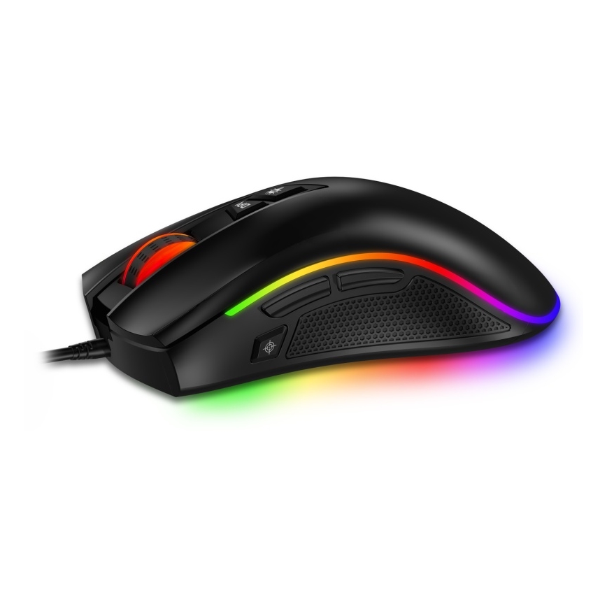 CONNECT IT CMO-3591-BK - LED RGB Laidinė žaidimų pelė 500-7200 DPI juoda