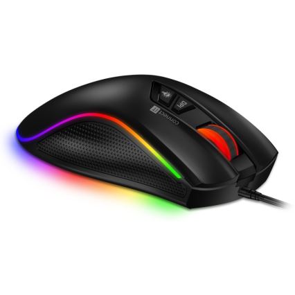 CONNECT IT CMO-3591-BK - LED RGB Laidinė žaidimų pelė 500-7200 DPI juoda