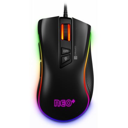 CONNECT IT CMO-3591-BK - LED RGB Laidinė žaidimų pelė 500-7200 DPI juoda