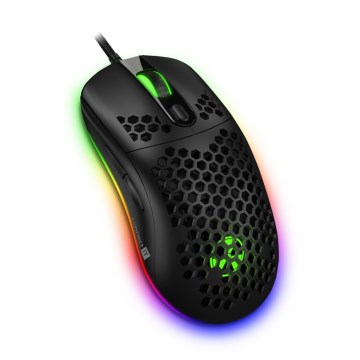 CONNECT IT CMO-5511-BK - LED RGB Laidinė žaidimų pelė 200-12800 DPI juoda